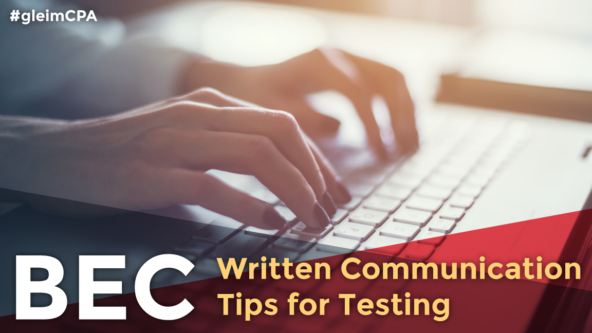 cpa bec written communication tips