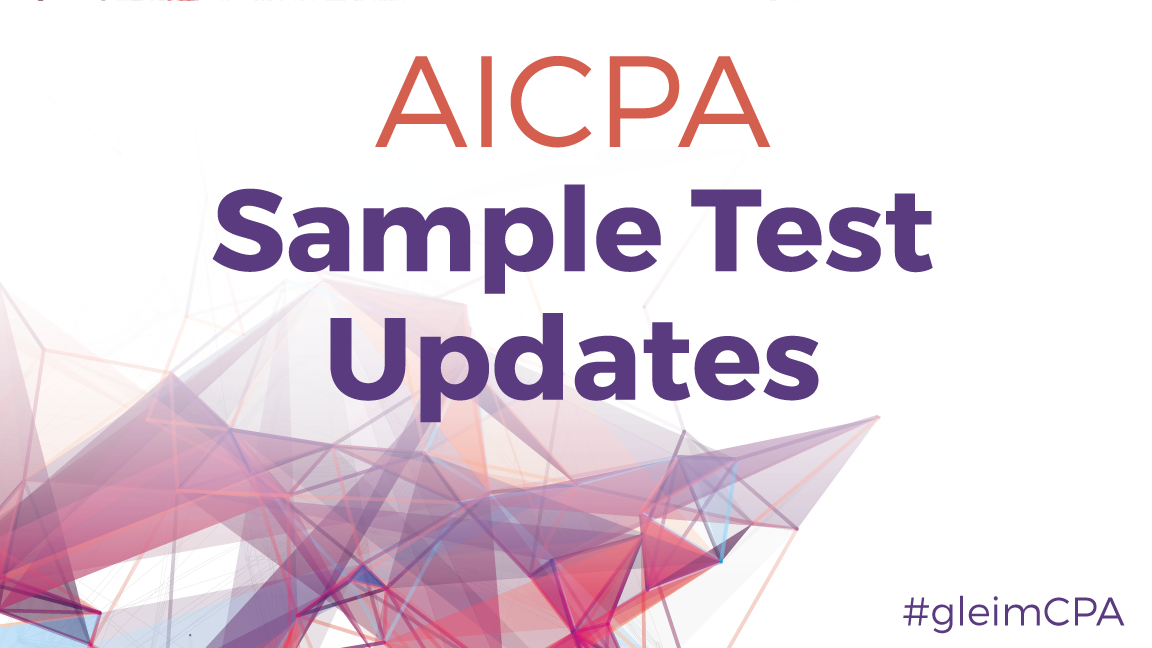 new AICPA sample cpa exam
