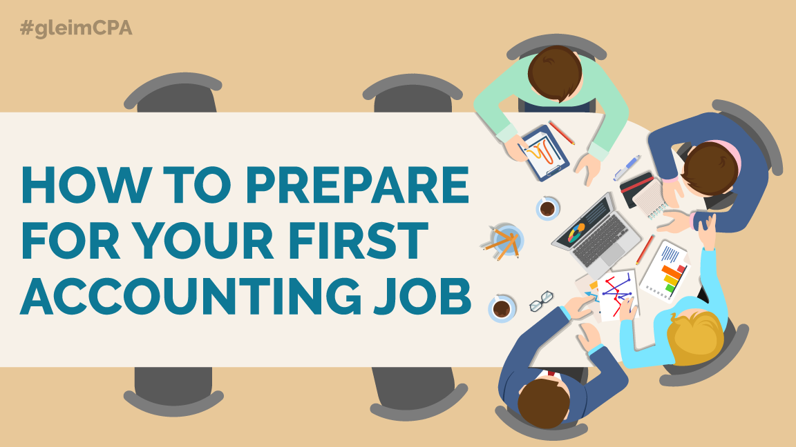 Preparing for your first accounting job