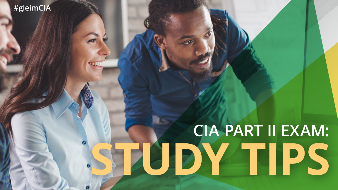 group of diverse people looking at computer studying for the CIA exam part 2