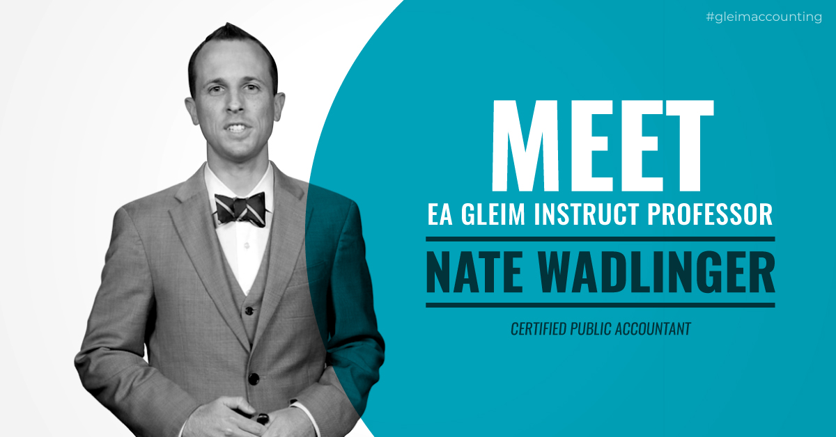 Meet Gleim Video Instructor Nate Wadlinger