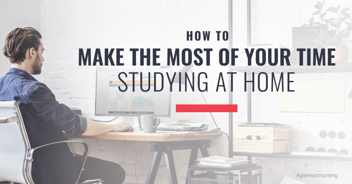 How to make the most of your time studying at home