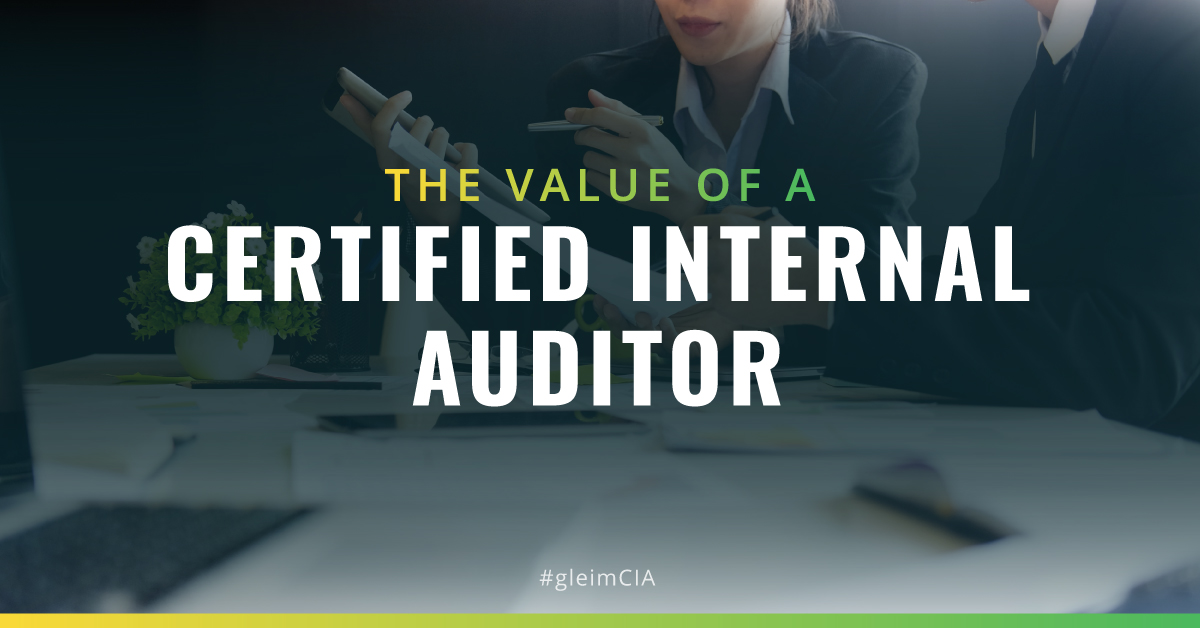The value of a certified internal auditor (CIA)