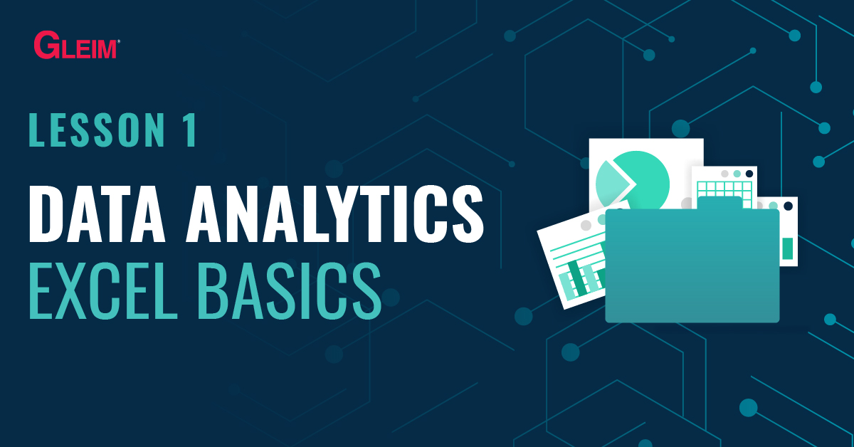 Lesson 1 Data Analytics: Excel Basics