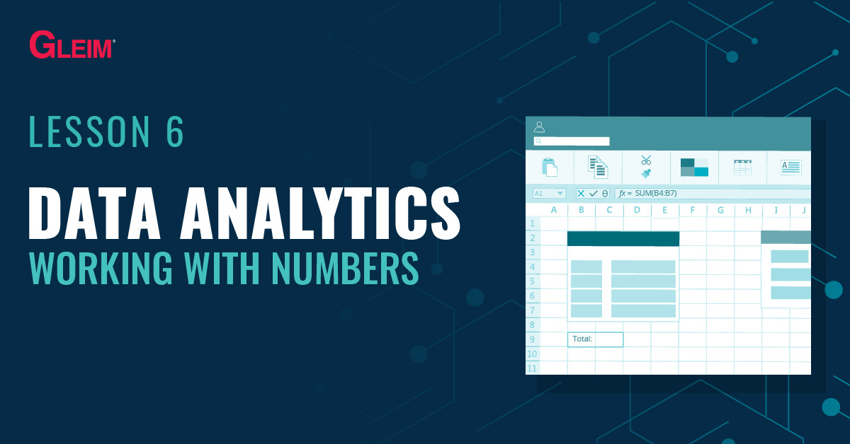 Data Analytics Lesson 6: Working with Numbers
