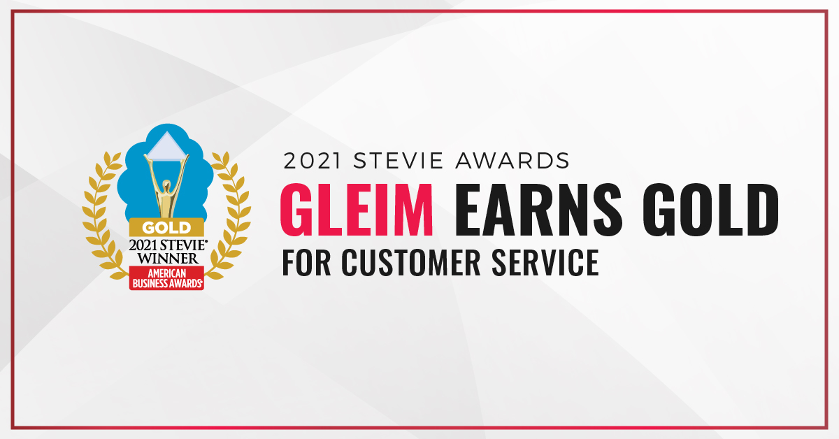 2021 Stevie Awards: Gleim earns gold for Customer Service