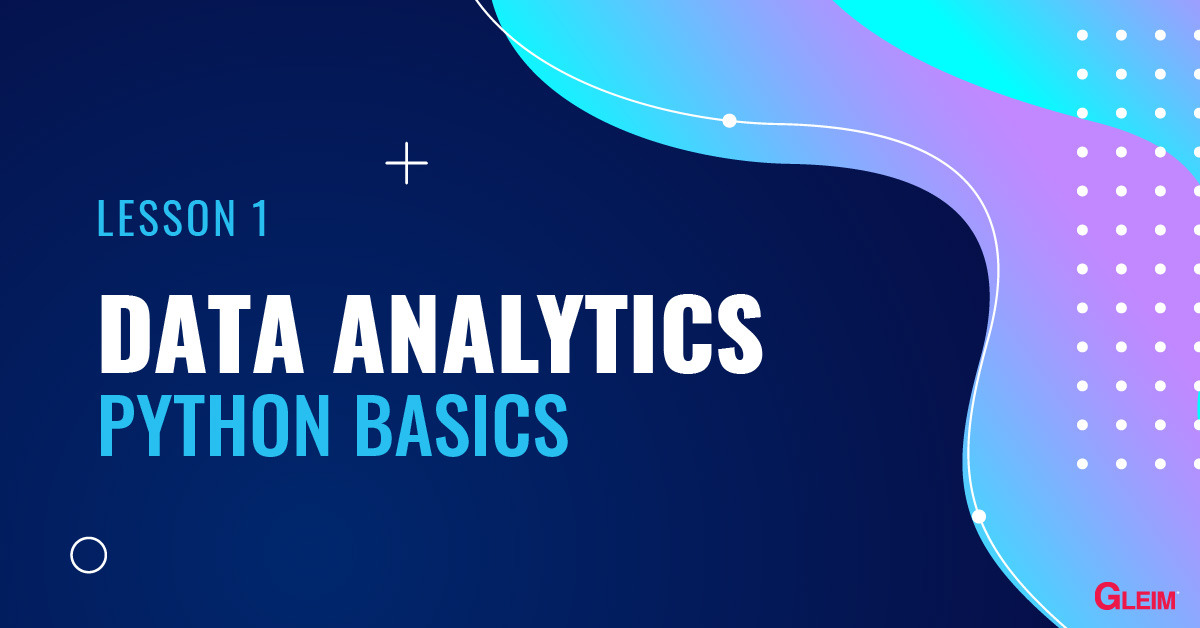 Data Analytics: Python Basics